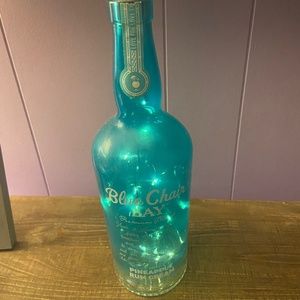 Light up wine bottle blue chair bay